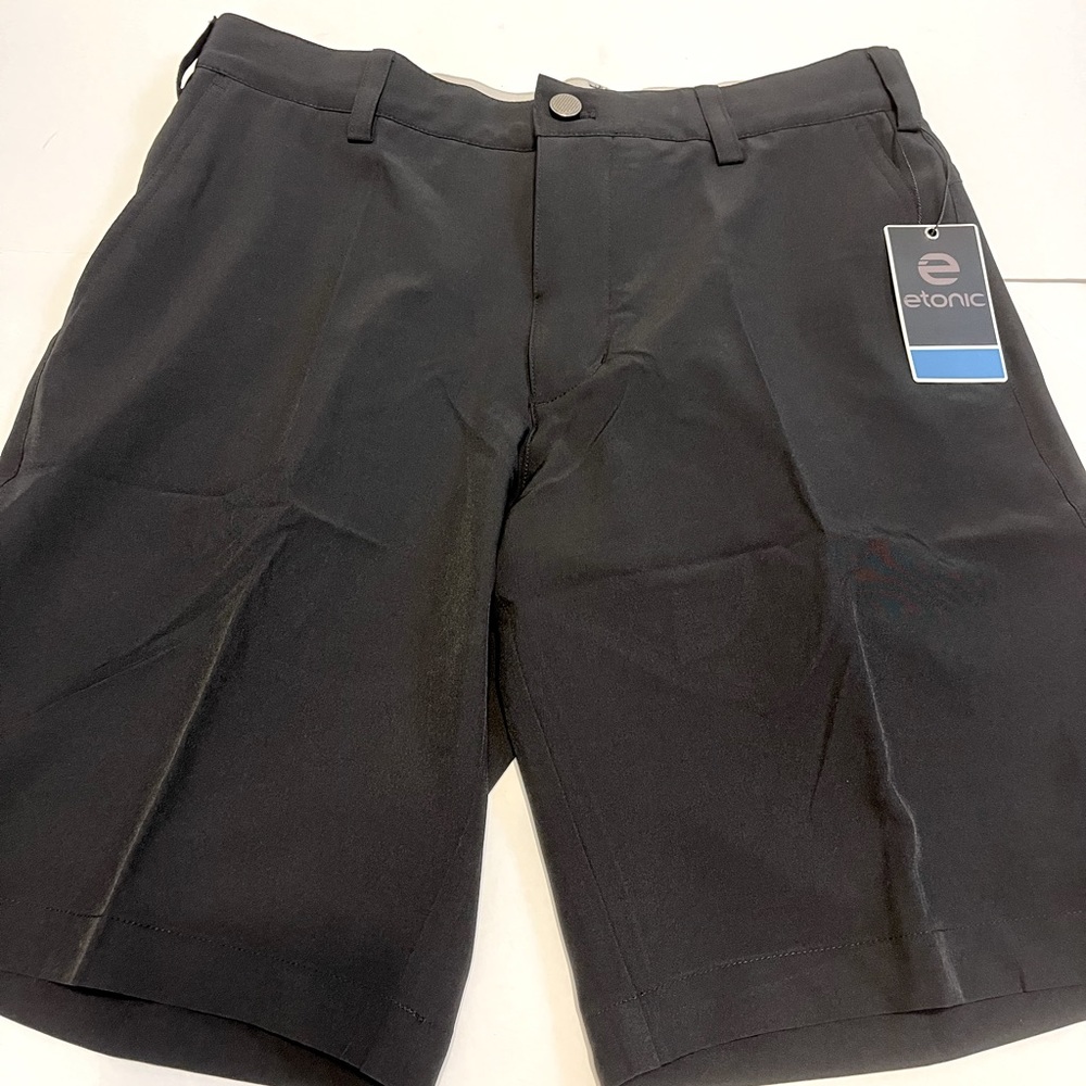 Etonic Mens Black Performance Golf Athletic Shorts Sz 30 NWT New